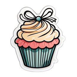 cupcake creamy SVG PNG design with clean design elements
