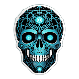 skull graphics SVG PNG design with clean design elements