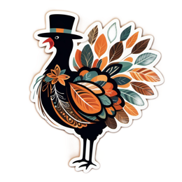 halloween turkey SVG PNG design with clean design elements