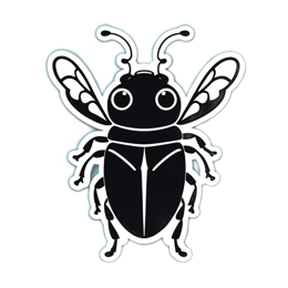 insect bee SVG PNG design with clean design elements