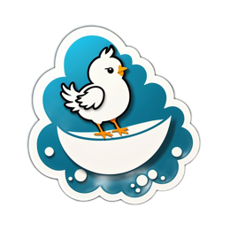 chick bird SVG PNG design with clean design elements