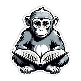 animals monkey SVG PNG design with clean design elements