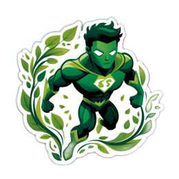 superhero nature SVG PNG design