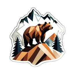 bear mountain SVG PNG design with clean design elements