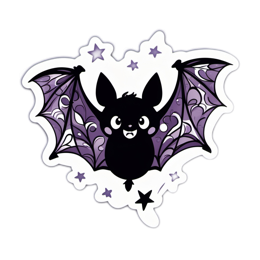 sticker bat SVG PNG design with clean design elements
