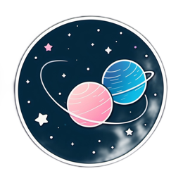 space planets stars SVG PNG design