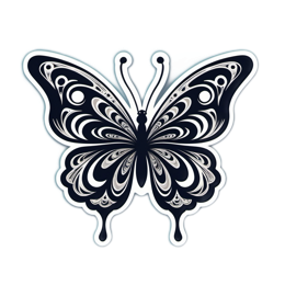 butterfly decoration SVG PNG design