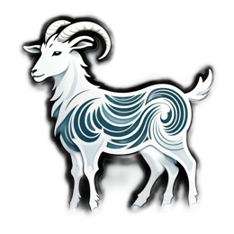 goat SVG PNG design with clean design elements