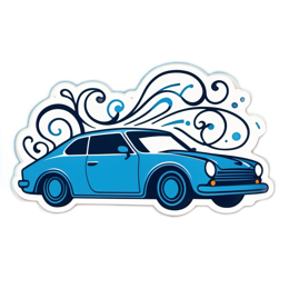 car graphics SVG PNG design with clean design elements