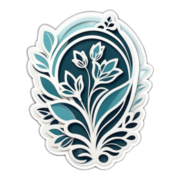 floral elegance SVG PNG design with clean design elements, white floral elements