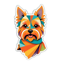 yorkshire terrier SVG PNG design with clean design elements