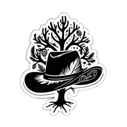 hat tree SVG PNG design