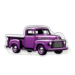 truck sticker SVG PNG design with clean design elements