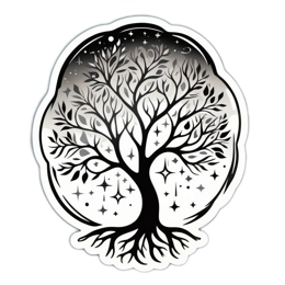 tree stars SVG PNG design