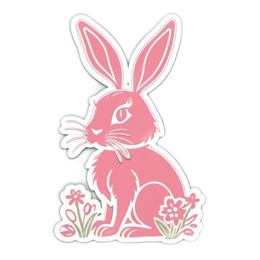 fantasy rabbit SVG PNG design with clean design elements