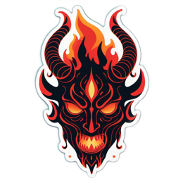 fantasy devil SVG PNG design with clean design elements