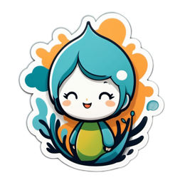 sticker character cute SVG PNG design
