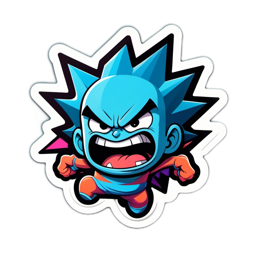 character angry SVG PNG design with clean design elements