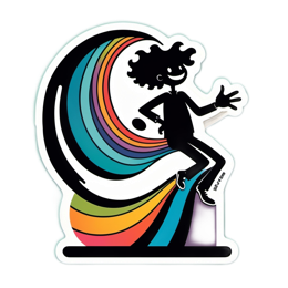 rainbow sticker SVG PNG design