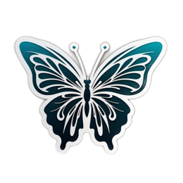 butterfly illustration SVG PNG design with clean design elements