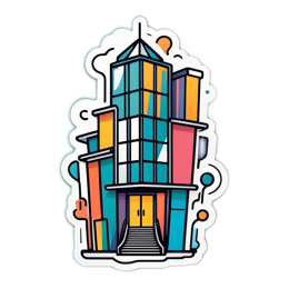 building colorful SVG PNG design with clean design elements