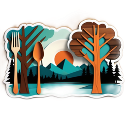 nature landscape SVG PNG design with clean design elements