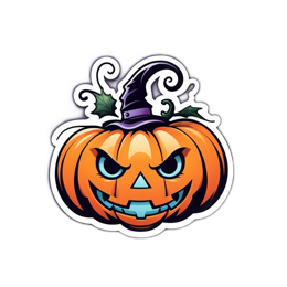 pumpkin grinning SVG PNG design with clean design elements
