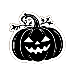 pumpkin black SVG PNG design with clean design elements