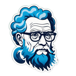 portrait sticker SVG PNG design