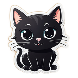 pet black cat SVG PNG design