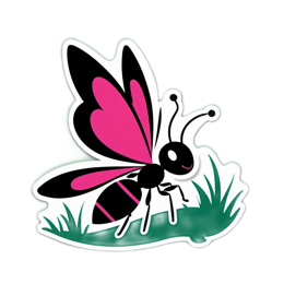 insect butterfly SVG PNG design with clean design elements