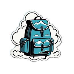 hiking backpack SVG PNG design
