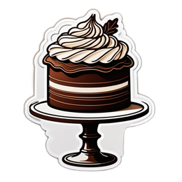 cake chocolate SVG PNG design with clean design elements