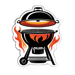 grill flames SVG PNG design with clean design elements