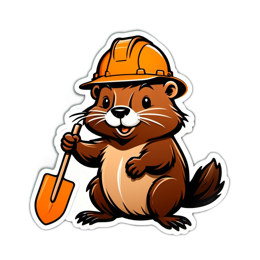 farm otter SVG PNG design with clean design elements