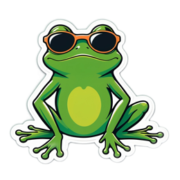 frog funny SVG PNG design with clean design elements