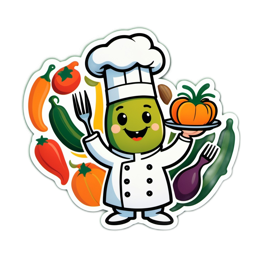 chef vegetables SVG PNG design