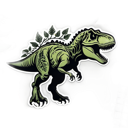 sticker dinosaur SVG PNG design with clean design elements