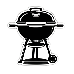 grill barbecue SVG PNG design with clean design elements