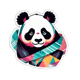 panda SVG PNG design with clean design elements