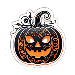 pumpkin decorations SVG PNG design with clean design elements