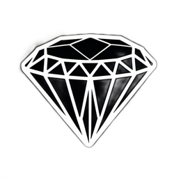 diamond SVG PNG design with clean design elements