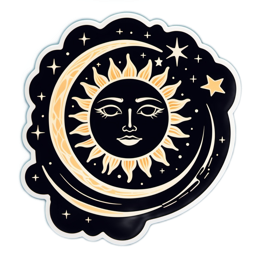 sun moon stars SVG PNG design