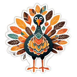 fantasy peacock leaves SVG PNG design with clean design elements