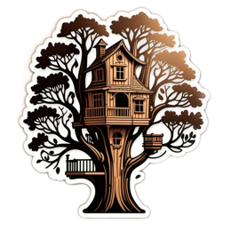 treehouse artistry SVG PNG design with clean design elements