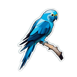 bird colorful sticker SVG PNG design with clean design elements