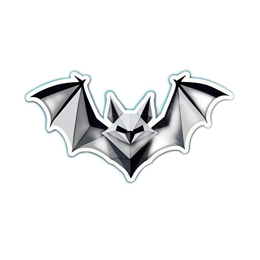 bat polyhedral SVG PNG design with clean design elements