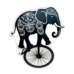illustration elephant SVG PNG design with clean design elements