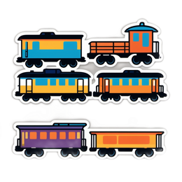 transportation stickers SVG PNG design with clean design elements
