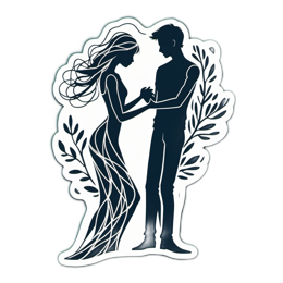 silhouette romance SVG PNG design